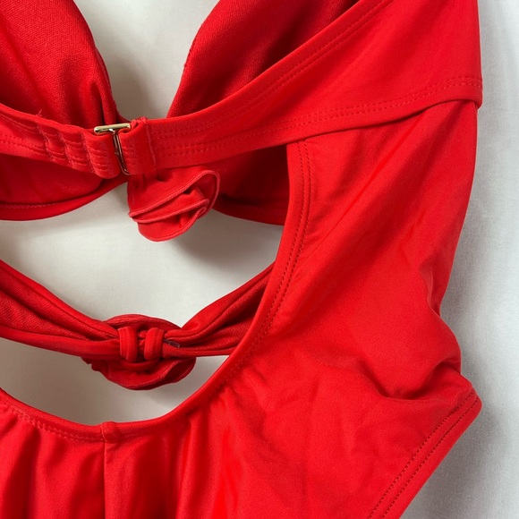 Wild Fable Red Cutout One Piece Swimsuit - Picture 15 of 15